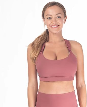 Sweat and Milk Chloe 3 Running Nursing Sports Bra, 6 Row Adjustable Closure, Breastfeeding, Nursing Maternity Bra
