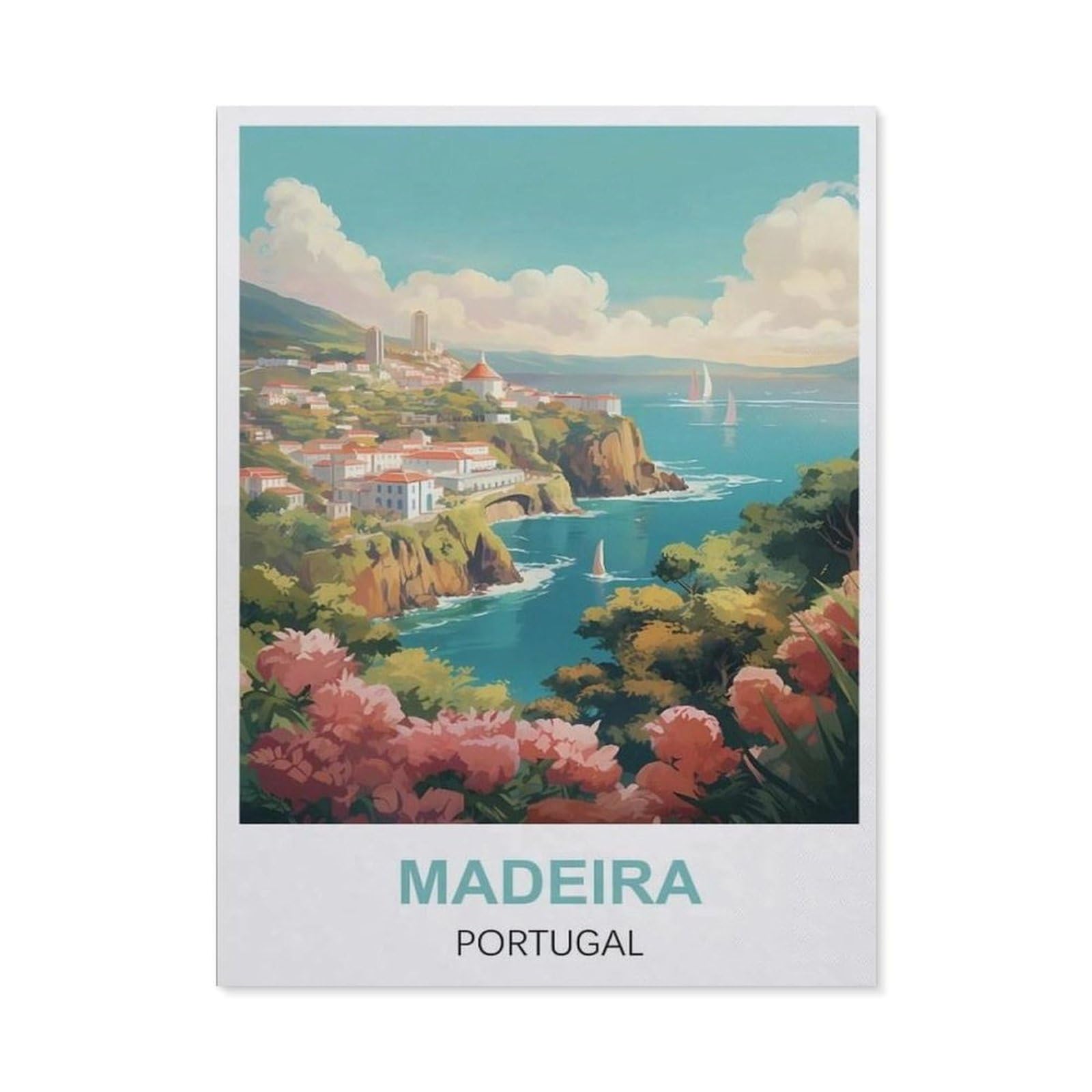 Metal Tin Sign，Madeira Portugal(15x30cm）