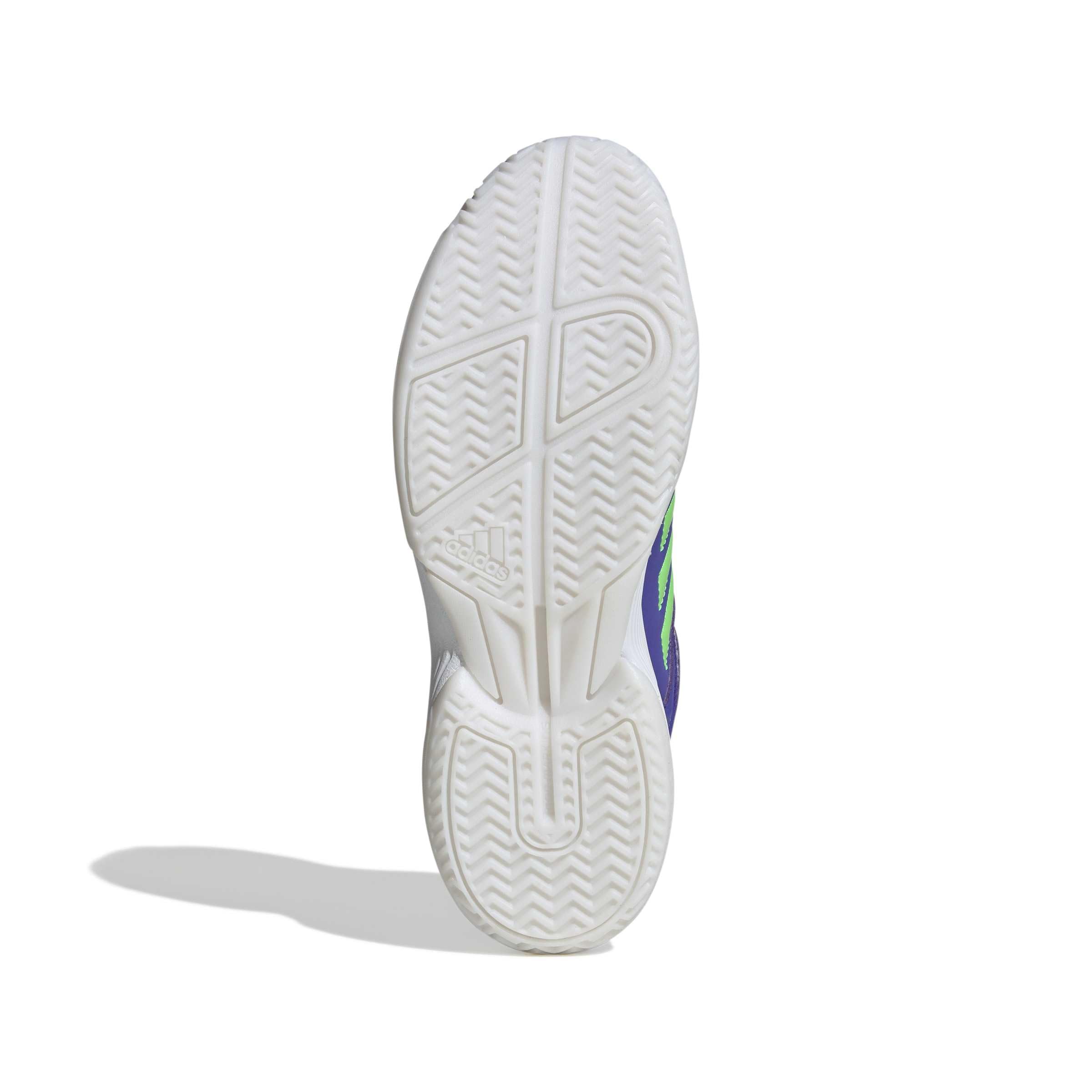 adidas Mezczyzni Speedcourt Mens Indoor Shoes, Solar Purple/screaming green/ftwr white, 38 2/3 EU
