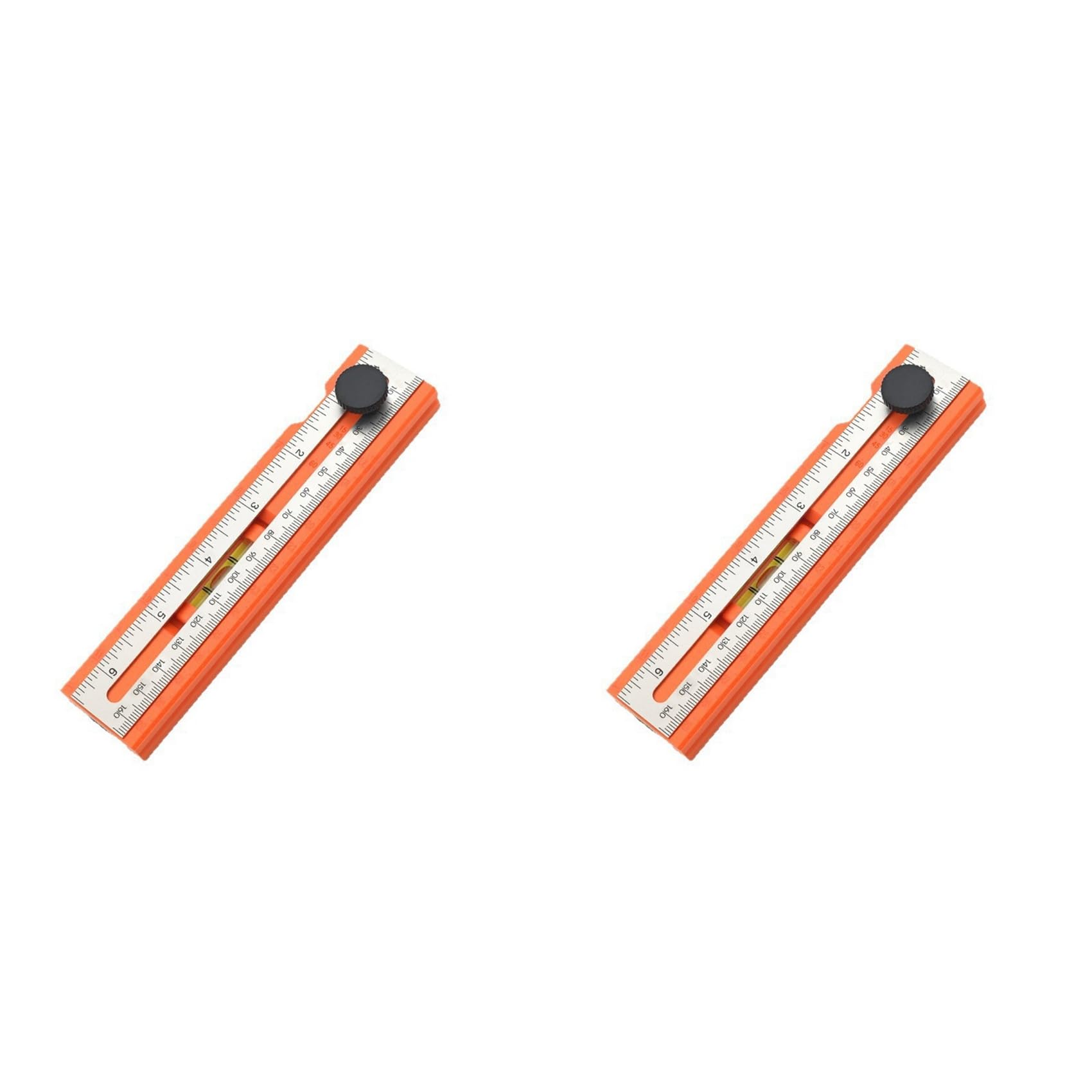 Jnchdghwa Orange 2X Foldable Depth Measuring Ruler Woodworking Multi-Angle Marking Ruler Adjustable Positioning Scribing Protractor Tools