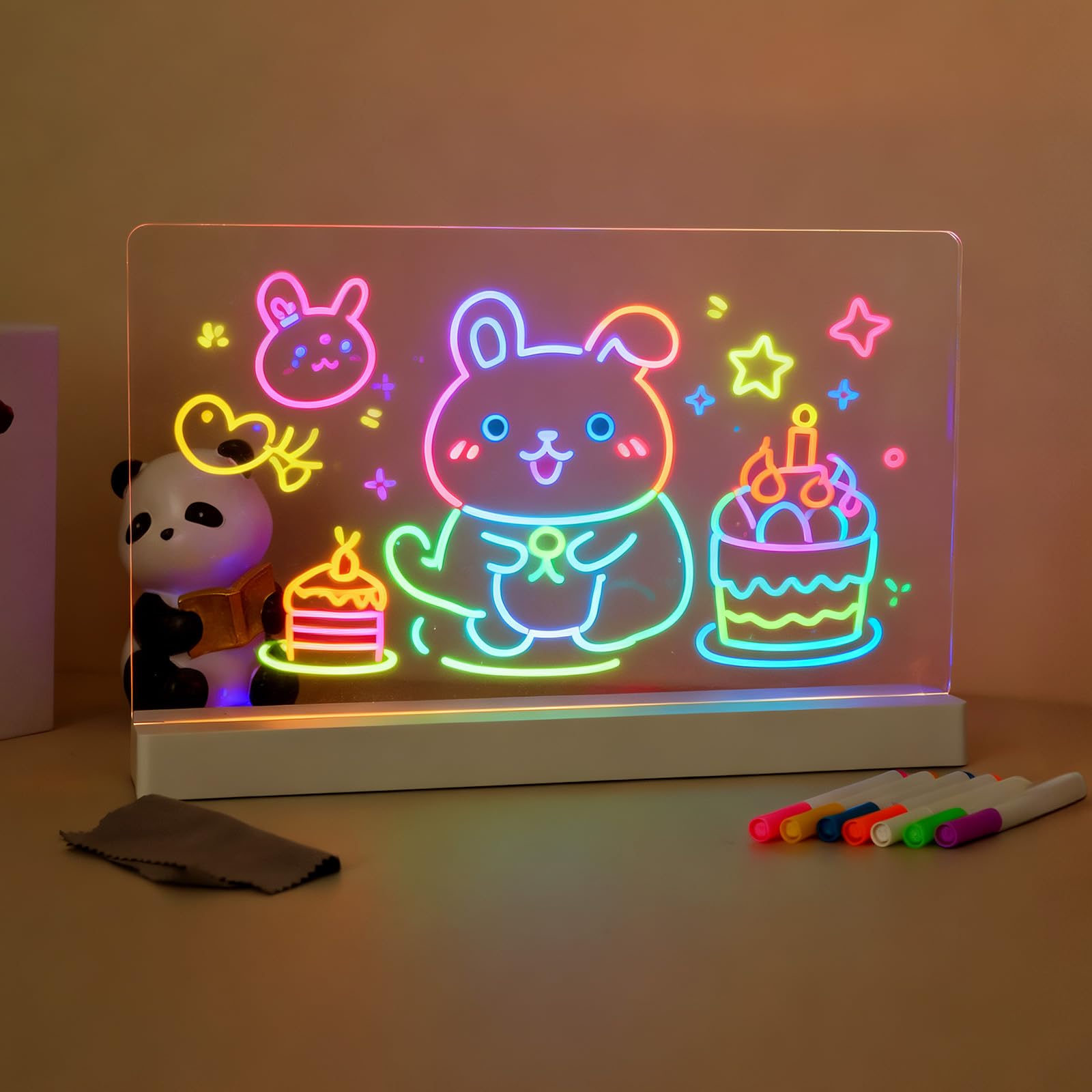 Amazon.co.jp: leep sheep LEDお絵描きボード 子供用 充電式 35cm大