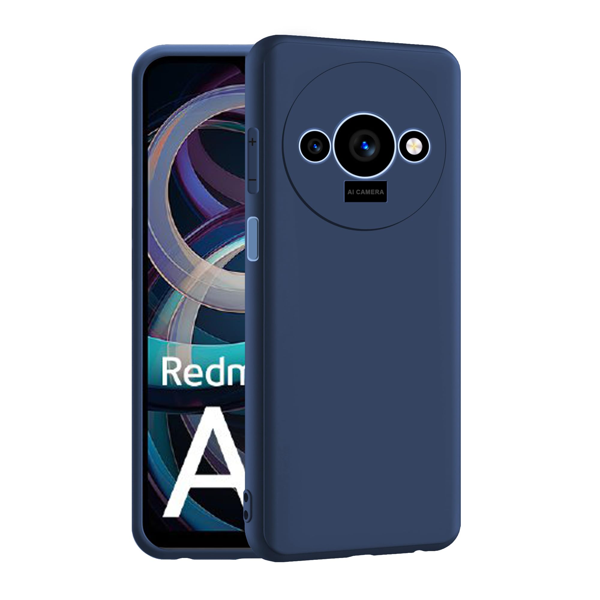 CEDO Redmi A3 / Redmi A3x / Poco C61 (4G) Back Cover | Camera Bump Protection & Inner Velvet Fabric Lining | Ultra Slim Matte Soft Rubberised Case Cover (Blue) (B0CWRWWFLG) Amazon Price History, Amazon Price Tracker
