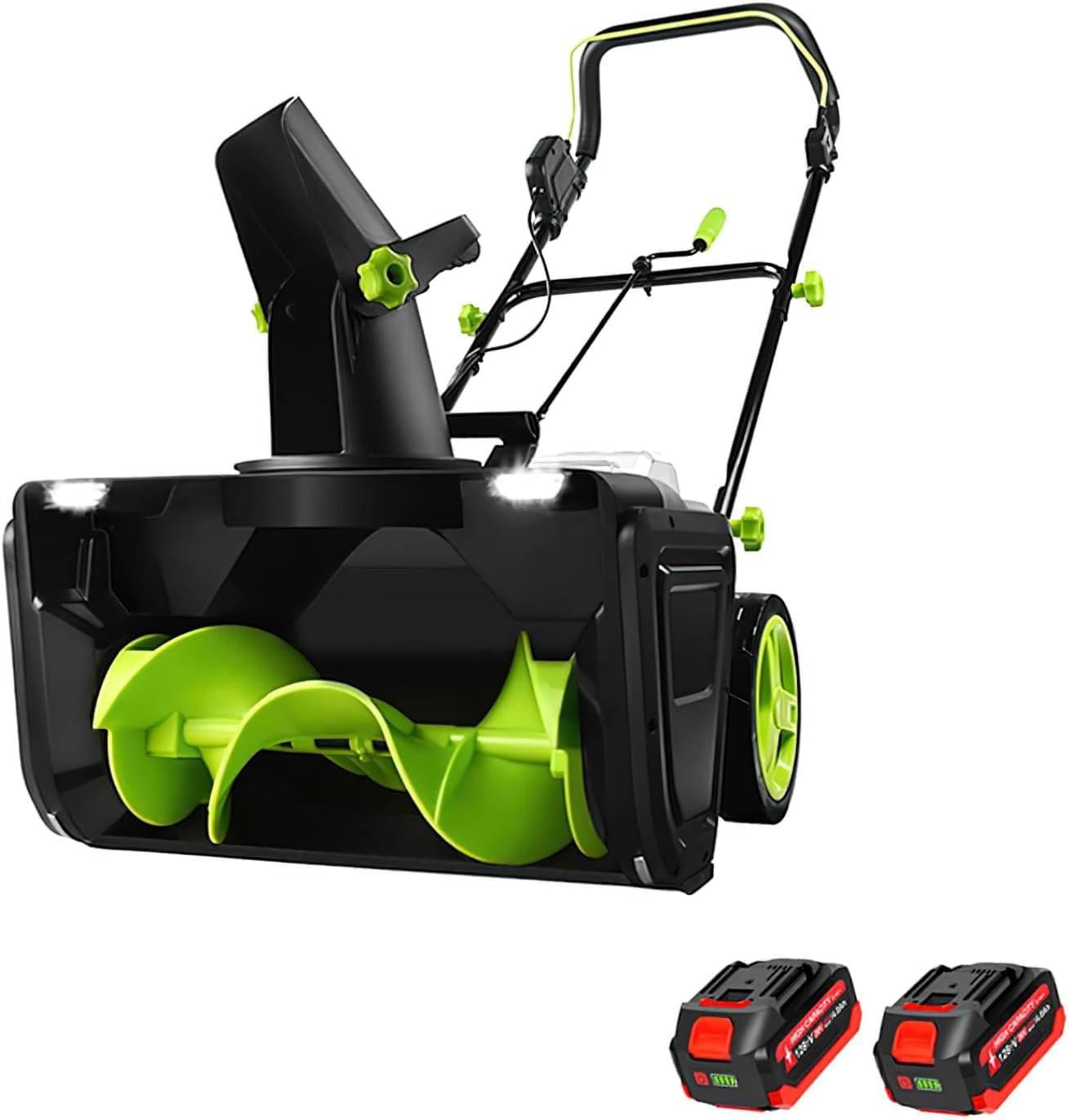 Odśnieżarka Akumulatorowa 40 V 3500 W z Silnikiem Bezszczotkowym 2Batteries