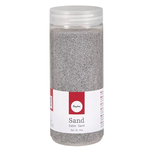 Rayher 39339606 arena, fina, 0,1-0,5 mm, lata 475 ml, plata