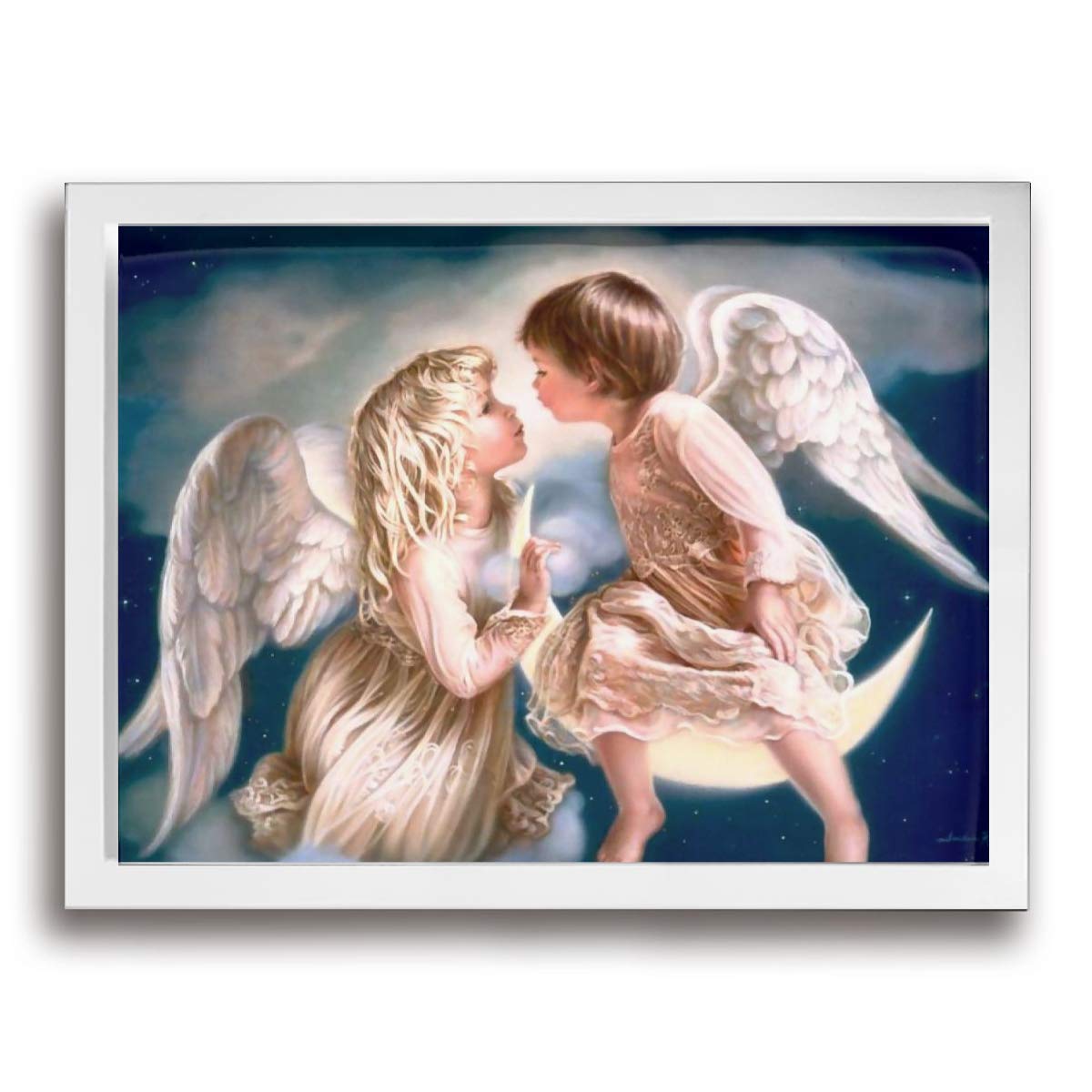 西洋の天使 エンジェル アートパネル完成品 壁掛け アートポスター 壁キャンバス絵画 インテリア 絵画 アートフレーム 壁アート パネル モダンアート  客間絵画 壁掛け絵画 り リビング オフィス 木枠付け 30cm*40cm