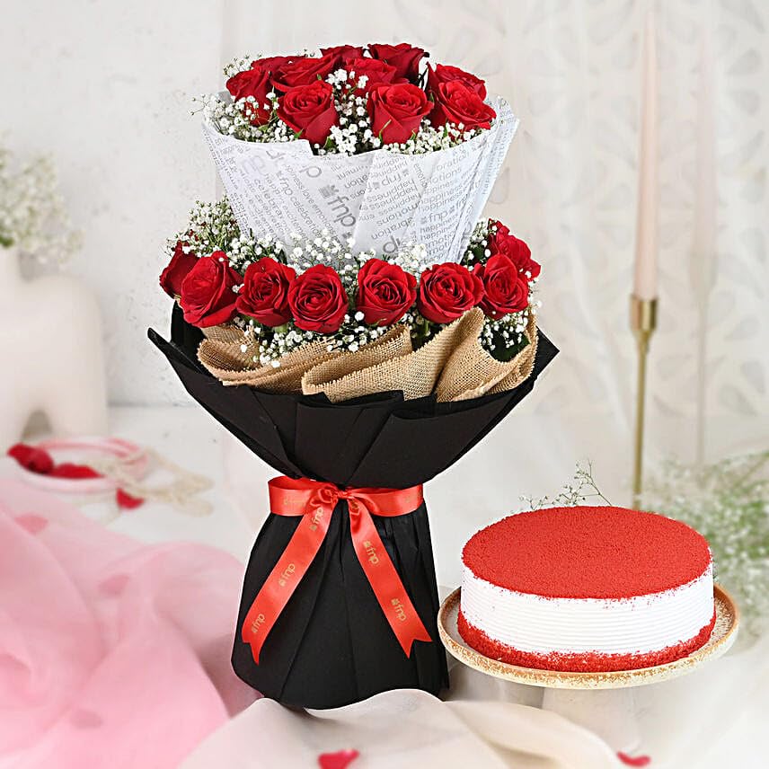 Fnp Ravishing Red Love Gift Combo-image-24