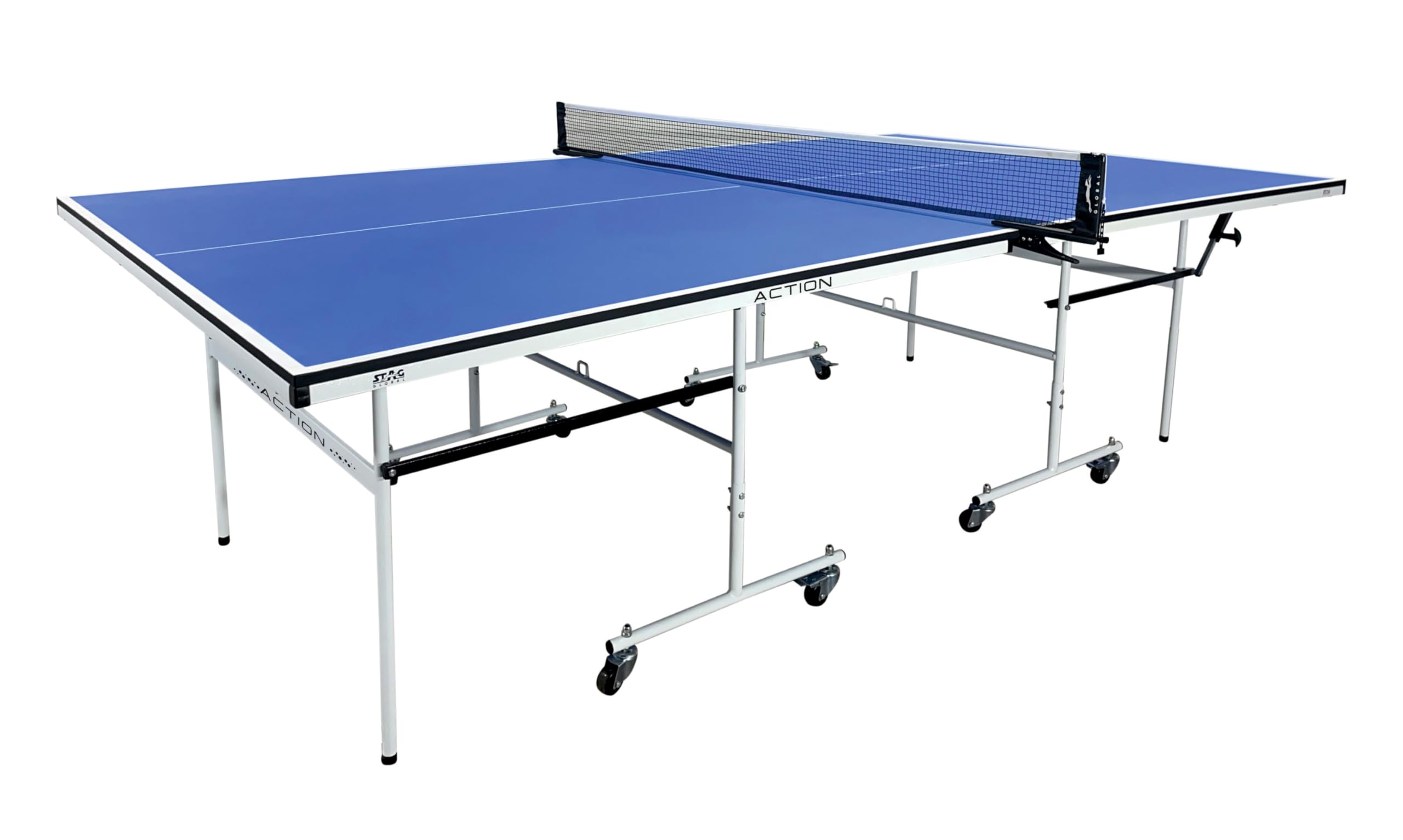STAG (New Launch) Stag Global Action Table Tennis Table Blue Top | Thickness 16MM with Net Set, Table Cover, 2 Racquets and 6 Balls Features Quick Assembly and Play Back Mode (B0DG5YVQ5N) Amazon Price History, Amazon Price Tracker