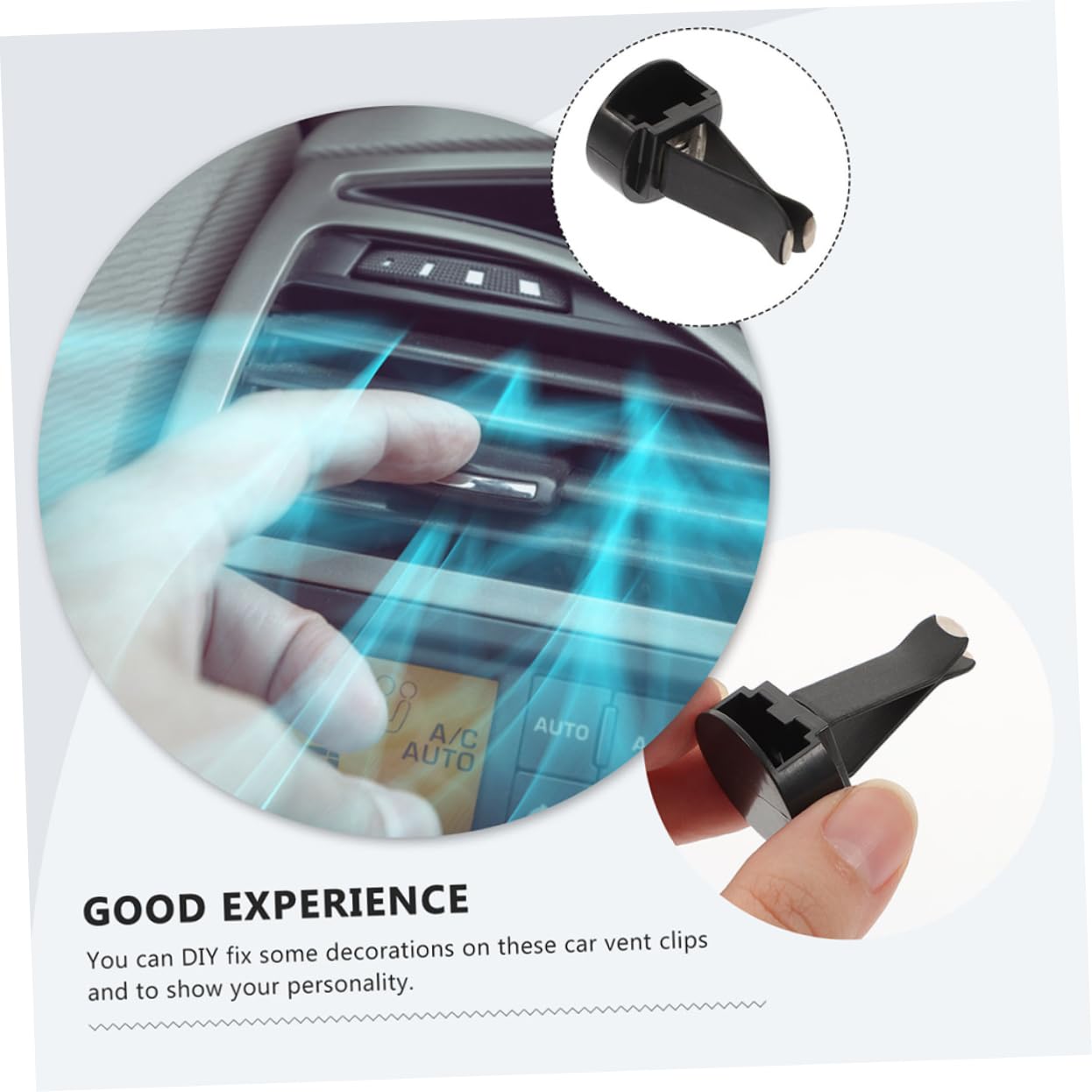 Mobestech 240pezzi Clip Per Ventilazione Auto Accessori e Facili Da Installare Compatibili Con Diffusori e Profumatori Di Clip Per Aria Condizionata