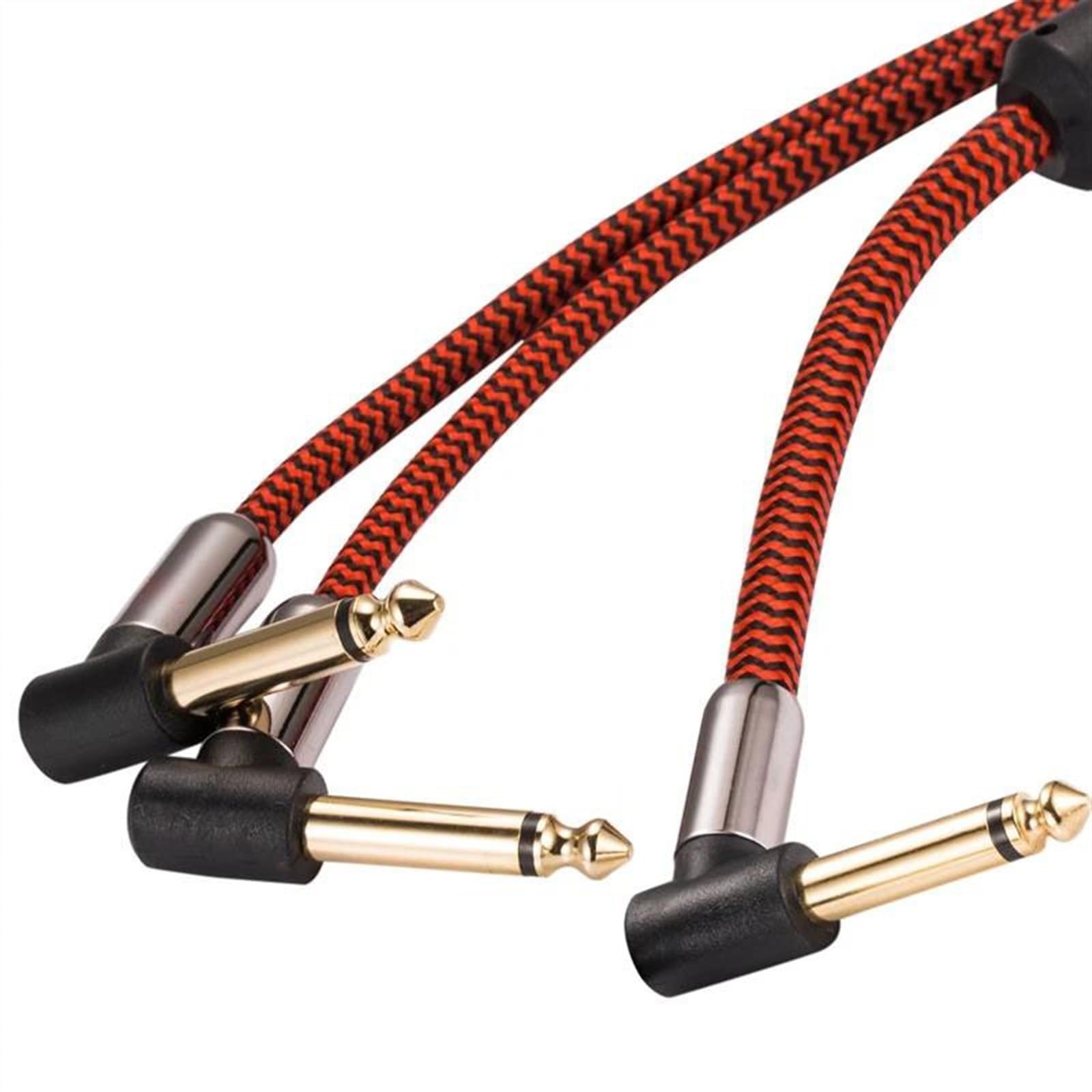 Cables para instrumentos Cable Divisor De 6,35 Mm Con Ángulo De 1/4 De Pulgada A 1/4 De Pulgada Doble Para Protección De Cable De Guitarra Y Mezclador De Sonido(2meter)