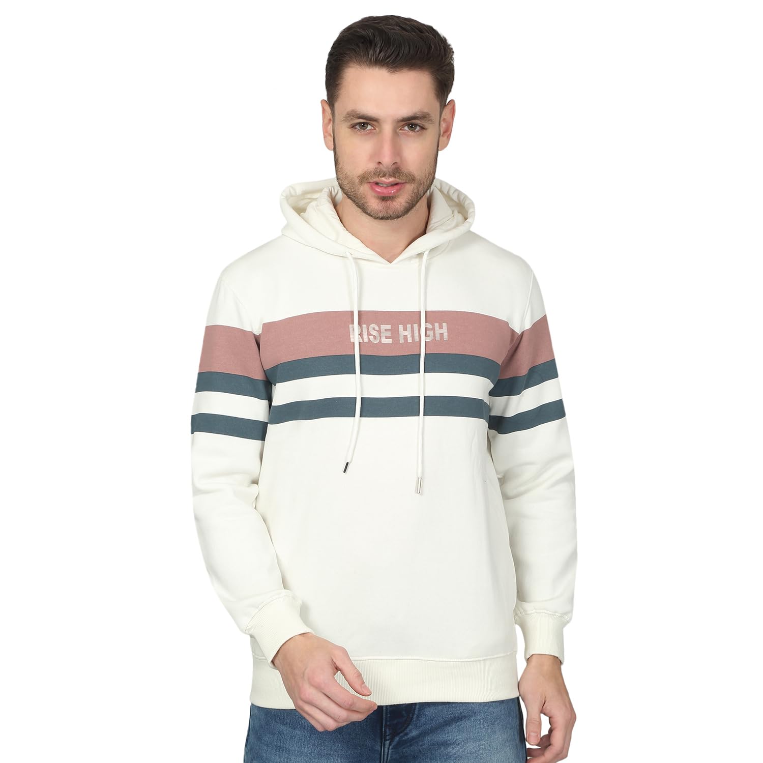Color Block Full Sleeves Hooded Neck Regular Fit Men Casual Sweatshirt | Casual Winter Wear Sweatshirts for Men | Mens Sweatshirts for Winter Wear (P_MSWS00216)-image-21
