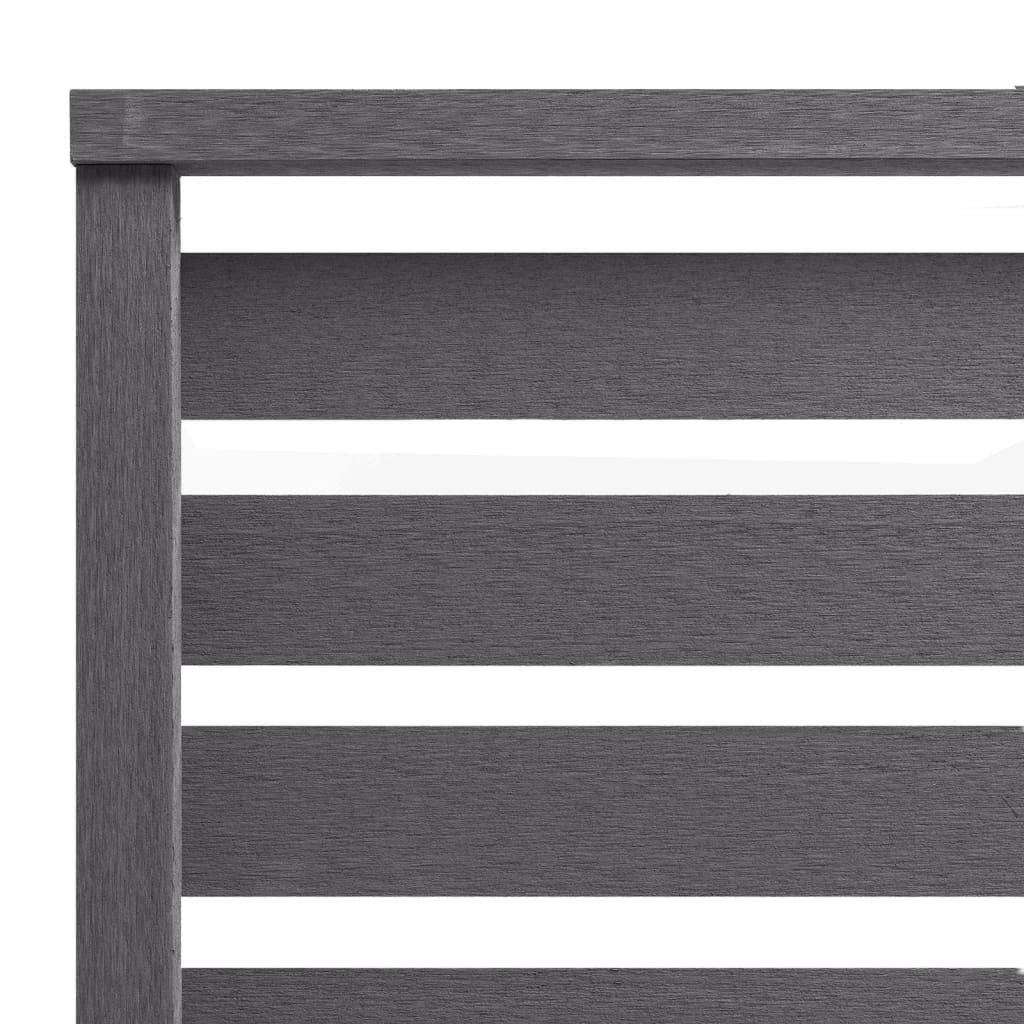 INLIFE Zaunelement WPC 180 x 180 cm Grau,21.96kg,318110