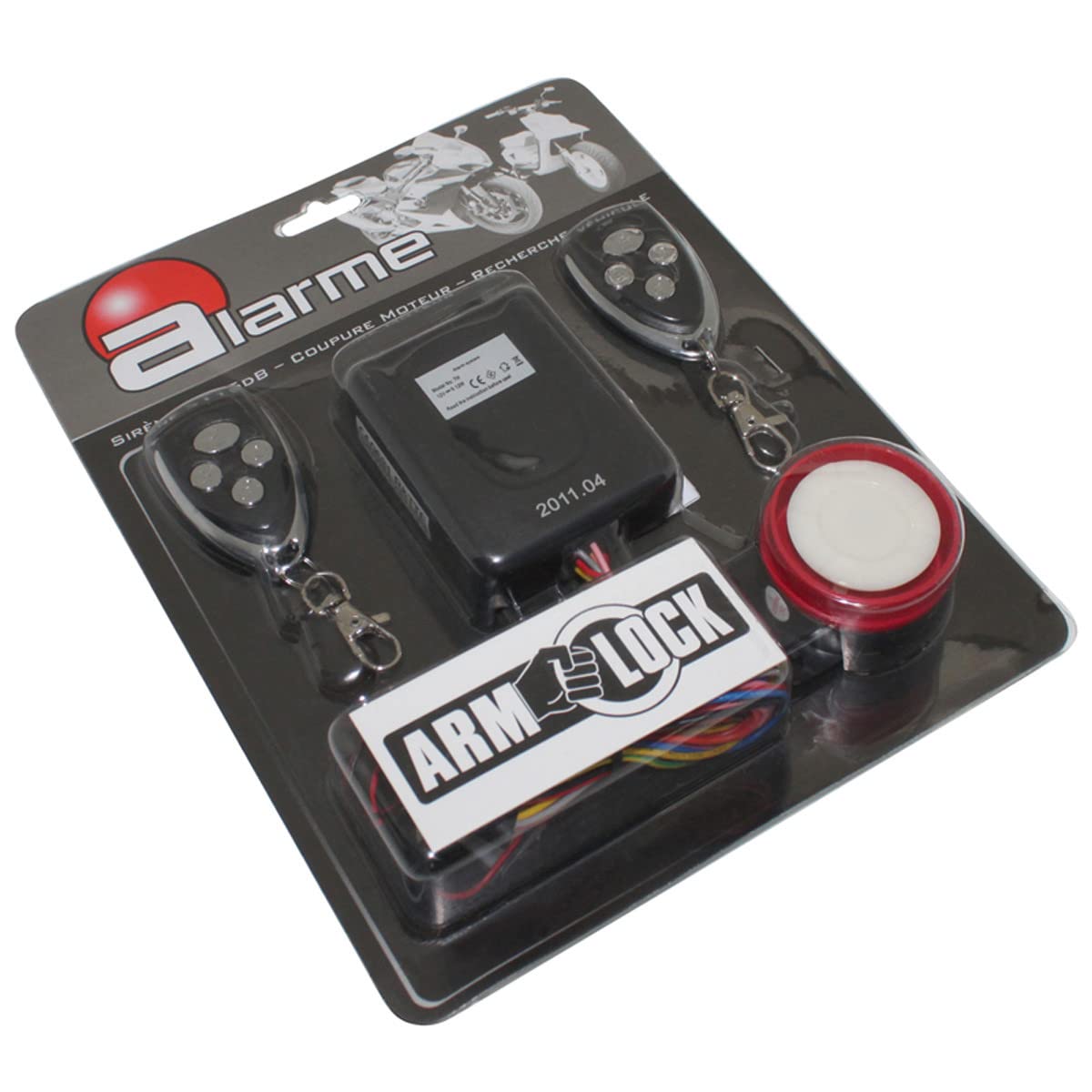 ARMLOCK Alarme Moto-Scooter avec 2 telecommandes