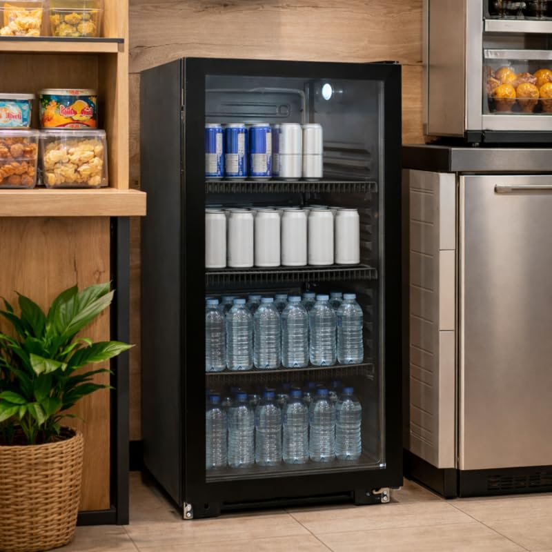 Générique Armoire à Boissons Réfrigérée 110 Litres - Noire