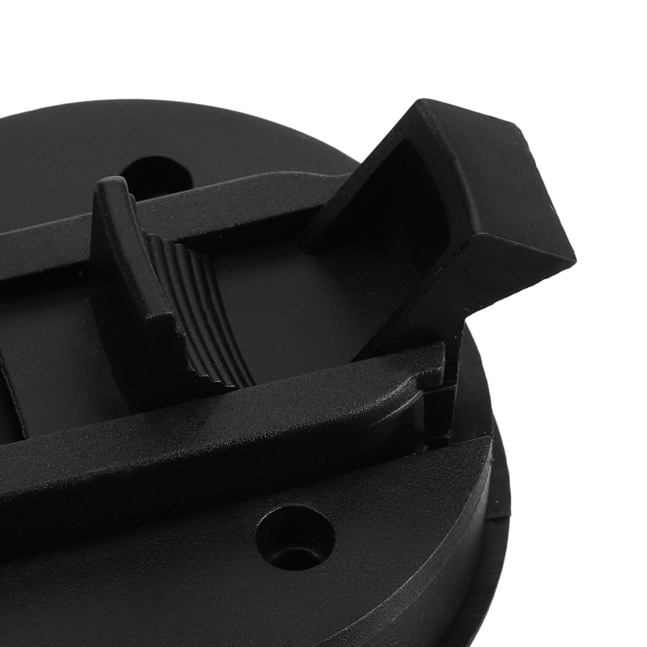 Hemobllo Lot de 4 Loquets de Trappe de Bateau Encastrés à Traction Ronde, Serrure Marine Robuste avec Clés pour Coffre et Armoire, Verrou de Pont pour Bateau et Camping-Car, Trou Ø 50mm, Noir