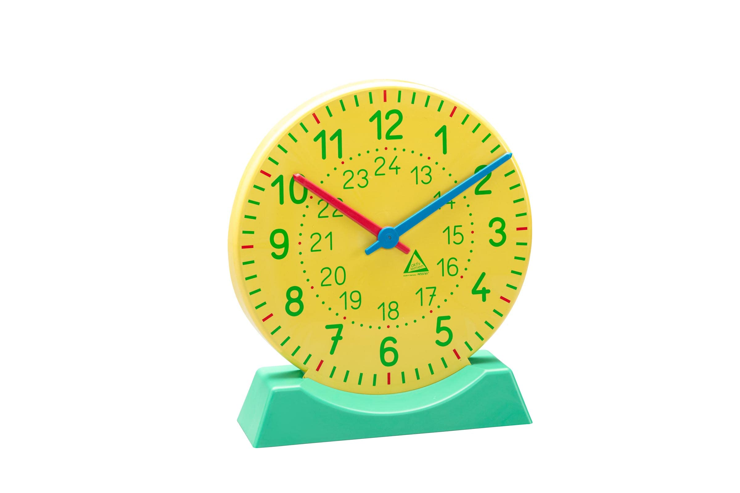 Wissner Orologio Educativo In Plastica Riciclata – Diametro 11 Cm Con Lancette Sincrone Per Imparare L'Ora - 3