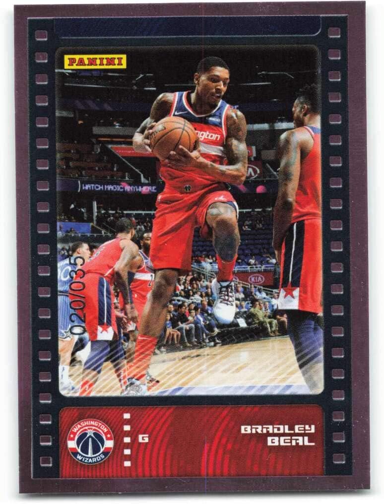2019-20 Panini NBA Stickers Trading Cards Pink #14 Bradley Beal NM-MT /35 Washinton Wizards #’D 20/35 Basketball NBA