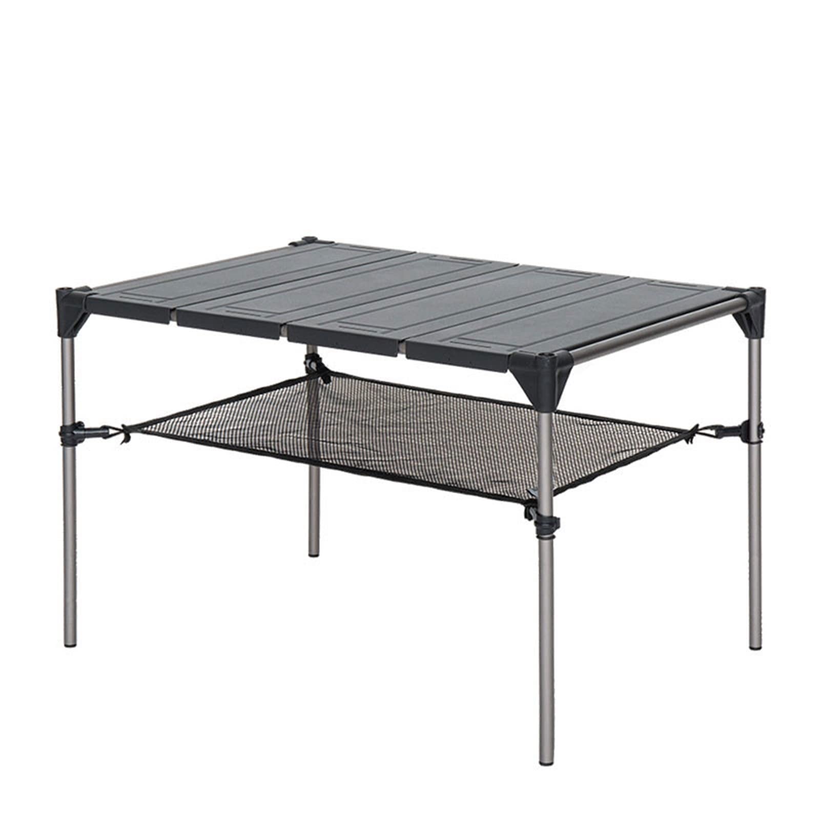 HODOREPicnic Table Foldable, Folding Camping Table Foldable Aluminium Adjustable Legs Portable Wooden Table Fishing Mueble Camping Camping Furniture