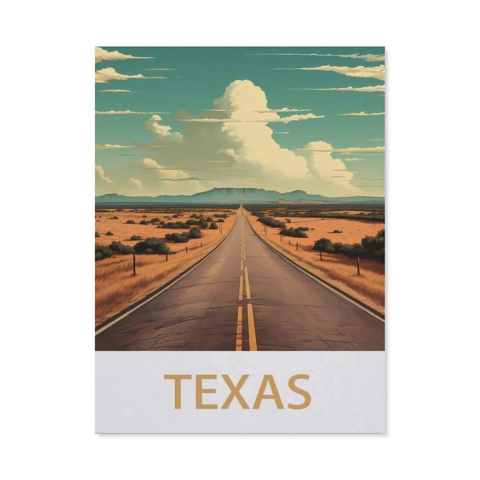 BEAYODKP 5D Diamond Painting，Texas（40x50cm）