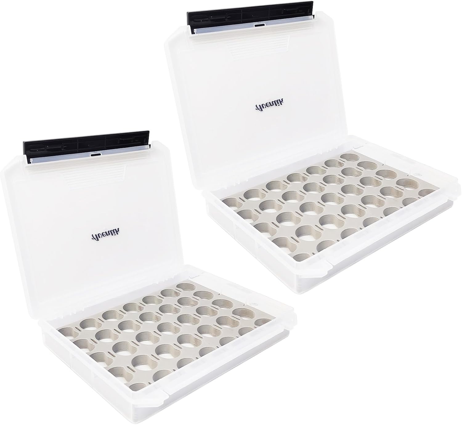 Aventik Fly Tyers Spool/Stash Box Essential Gear for Anglers Compact L 9.6'' X W 7.3''X H 1.6'' (2pcs)