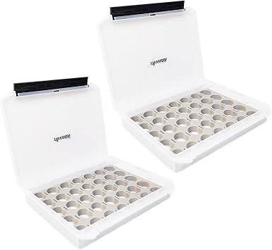 Aventik Fly Tyers Spool/Stash Box Essential Gear for Anglers Compact 2-Transparent