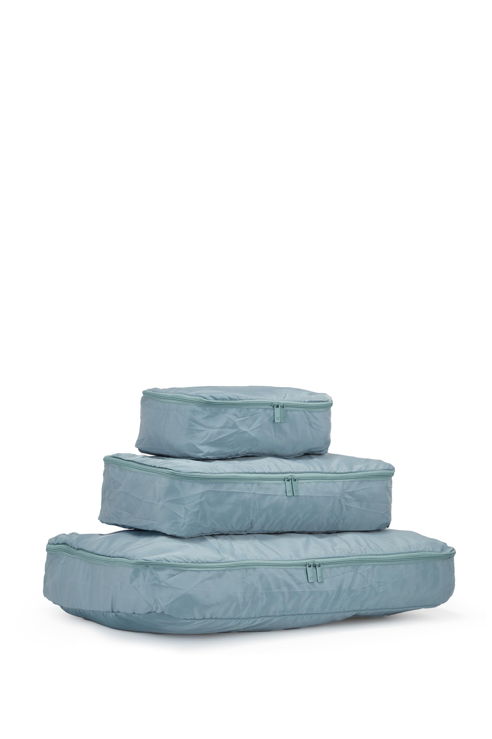 Nere - Stori Packing Cubes for Suitcases & Travel Backpacks, 3 Pack - Small, Medium & Large - Lightweight, Zip Closure - Mineral