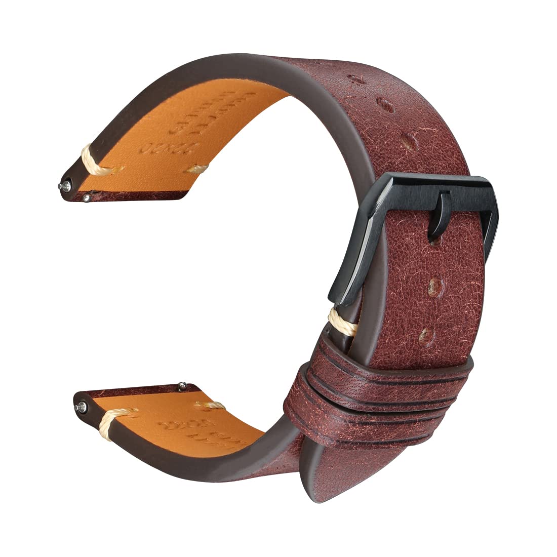 REZERO Leather Watch Bands Quick Release Genuine Leather Watch Strap for Men Women-18mm 19mm 20mm 21mm 22mm 23mm 24mm Italian Cowhide Replacement Straps