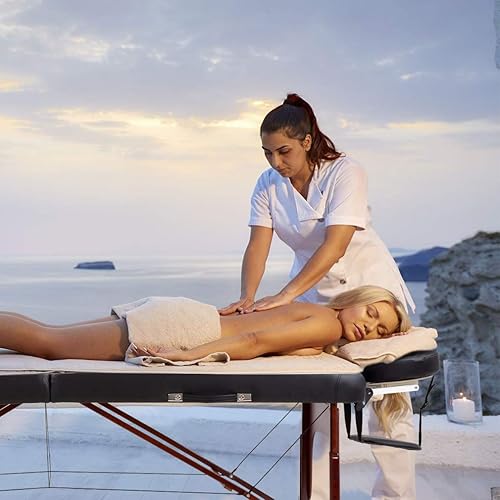 Miniatura 9 de Camilla de masaje portátil profesional para reiki 77pulgadas de largo y 30pulgadas de ancho acolchado de 4pulgadas