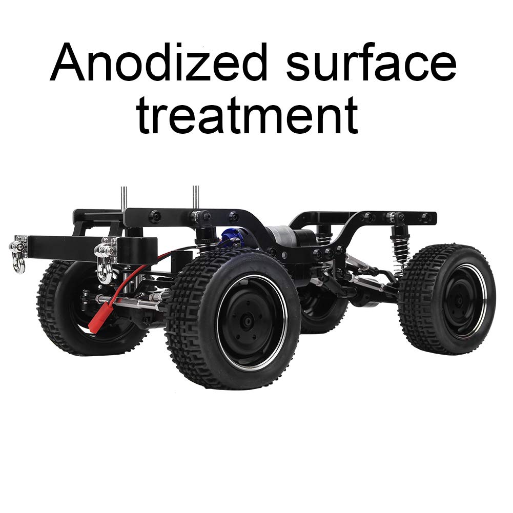 Alomejor Chasis de Coche RC, Accesorio de Mejora de Precisión CNC for