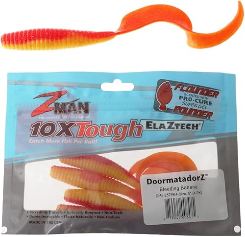 Z-MAN DM5-257PK4 Doormatadorz - Plátano sangrante de 5 pulgadas, paquete de 4, multicolor