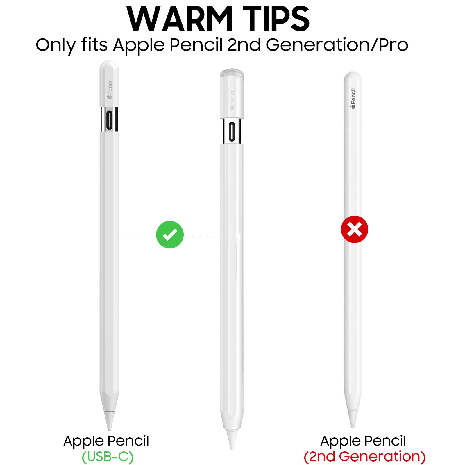 SidunRilax Silicone Case for Apple Pencil (USB-C) 2023, Skin Cover Compatible with Apple Pencil 3nd Generation, Multiple Colors Available (Brown)