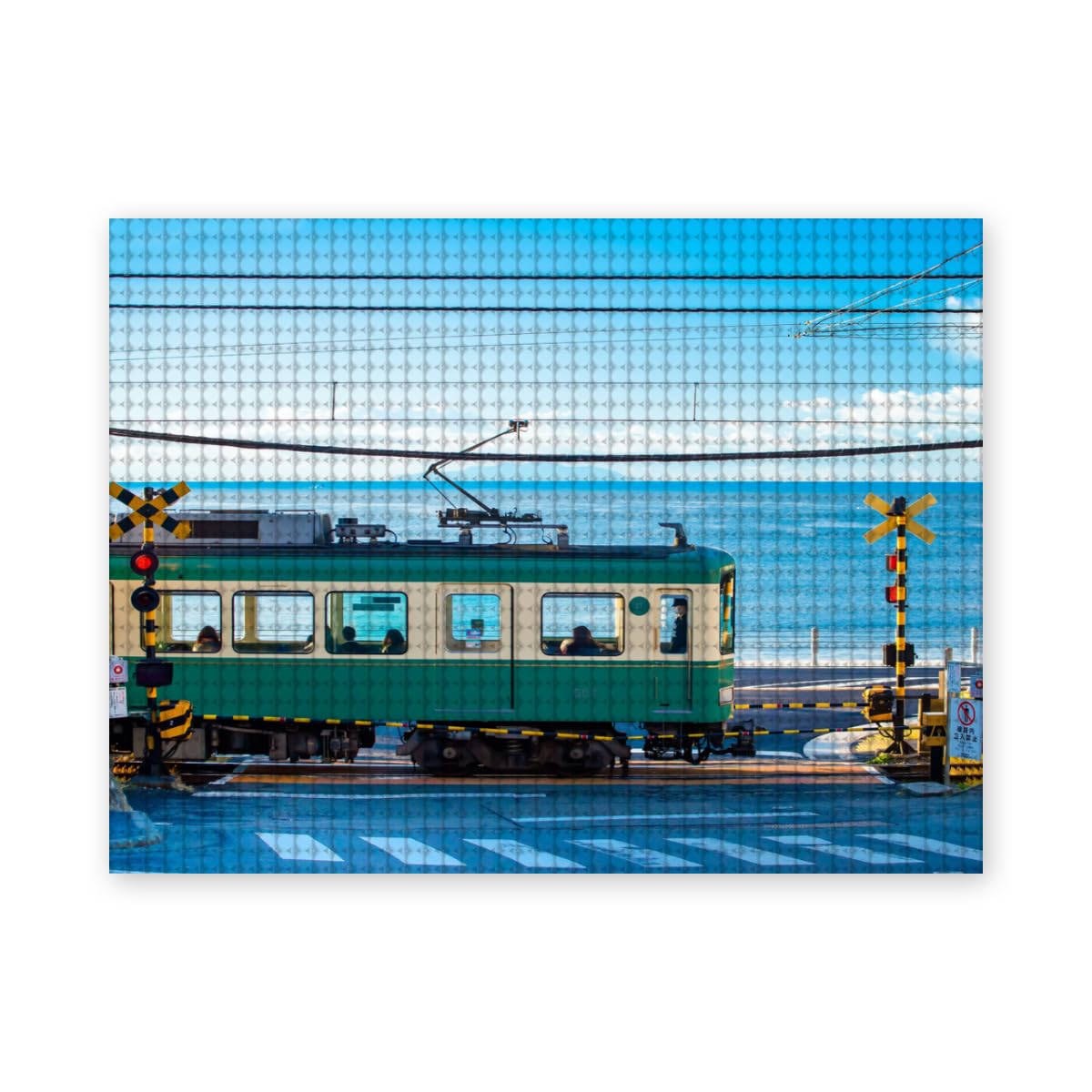 Amazon.co.jp: 日本の風景 江ノ電と踏切-神奈川 ダイヤモンドアート