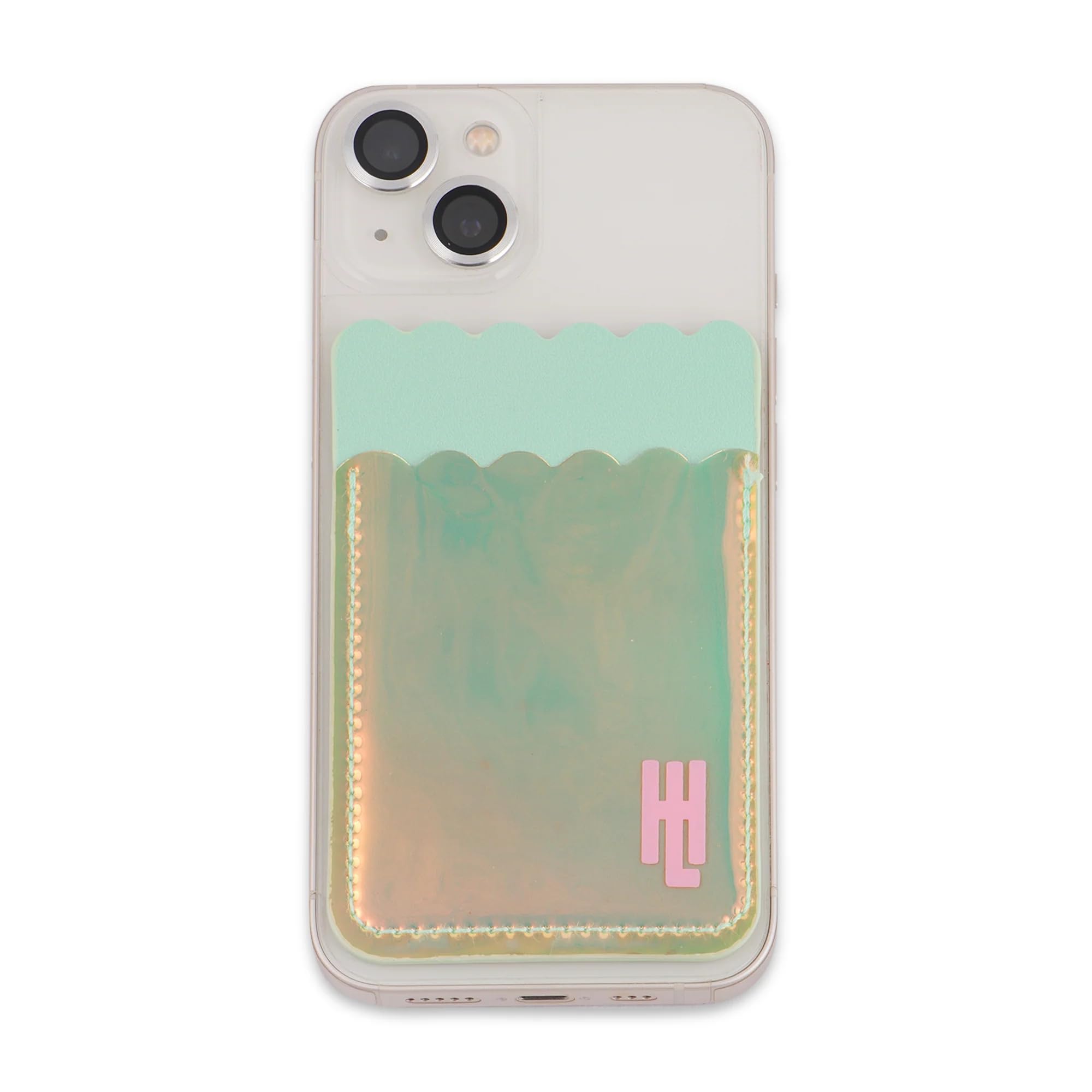 HAMSTER LONDON Holo Phone Pocket | Stylish Adhesive Phone Pocket for Cards & Cash | Holographic Design (Abstract)-image-2