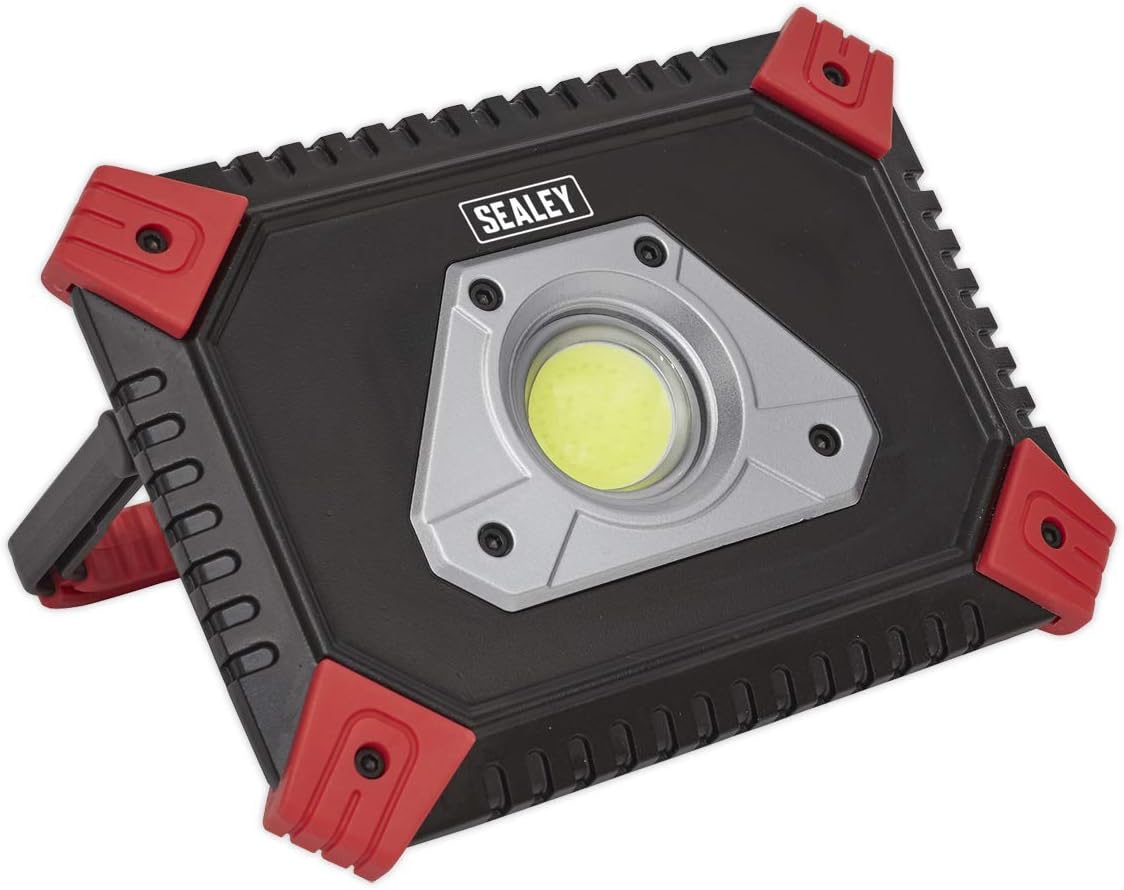 Sealey LED184 Rechargeable Portable Floodlight + Power Bank 20W COB LED