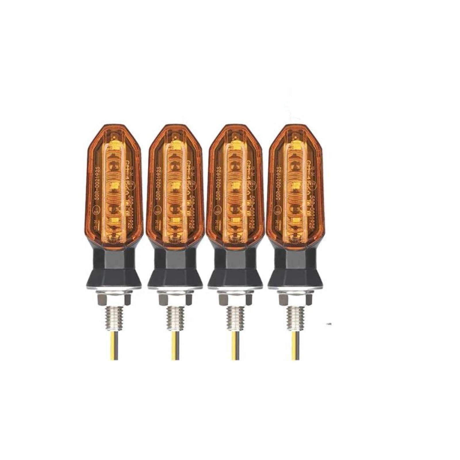 Indicadores De Motocicleta Para MV Agusta Para Brutale 675 920 990R 800RR Moto Indicador 8mm Mini Luz Intermitente(4 x Amber Shell)