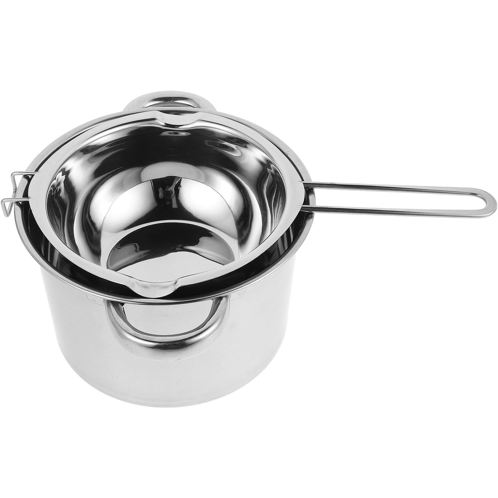 FRCOLOR Wachsschmelzer Wärmer aus Edelstahl Wachstopf 1000 Ml/2,6 L Silber für Selbstgemacht Kerzenherstellung und Basteln