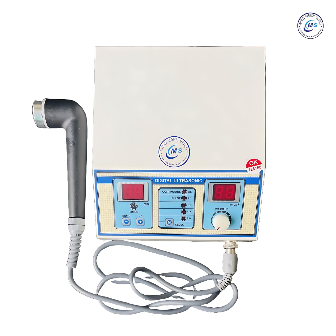 MICRO MEDICAL SERVICES Ultrasonic Therapy Machine, 1 MHz, for Physiotherapy MICRO MEDICAL SERVICES Ultrasonic Therapy Machine, 1 MHz, for Physiotherapy