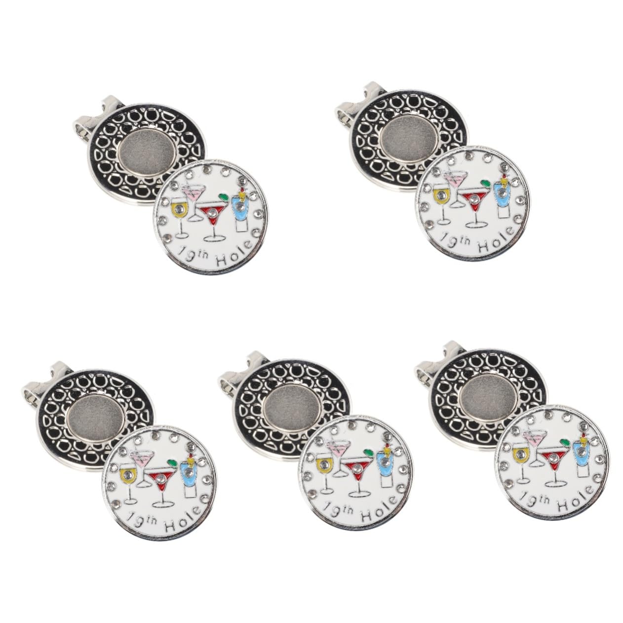 UPKOCH Golf Cap Clip Marker Ballmarker für Golfer Golf Zubehör mit Magnetdesign Hut oder Gürtelclip Golfgeschenke und Dekoration