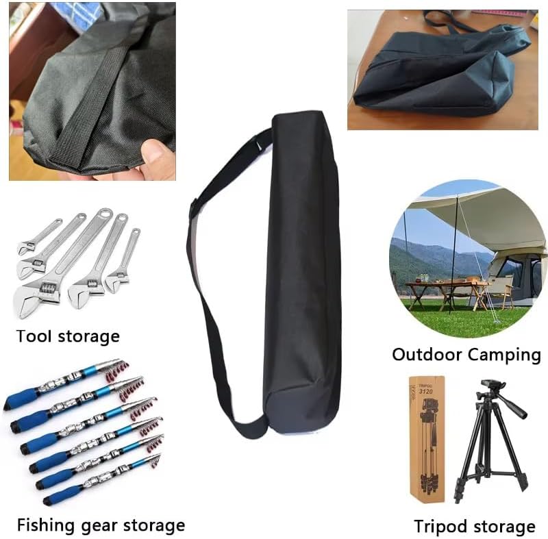 Miniatura 5 de Estuche de transporte para trípode de cámara con correa para el hombro de 27 pulgadas de largo, bolsa de trípode para micrófono, soporte de