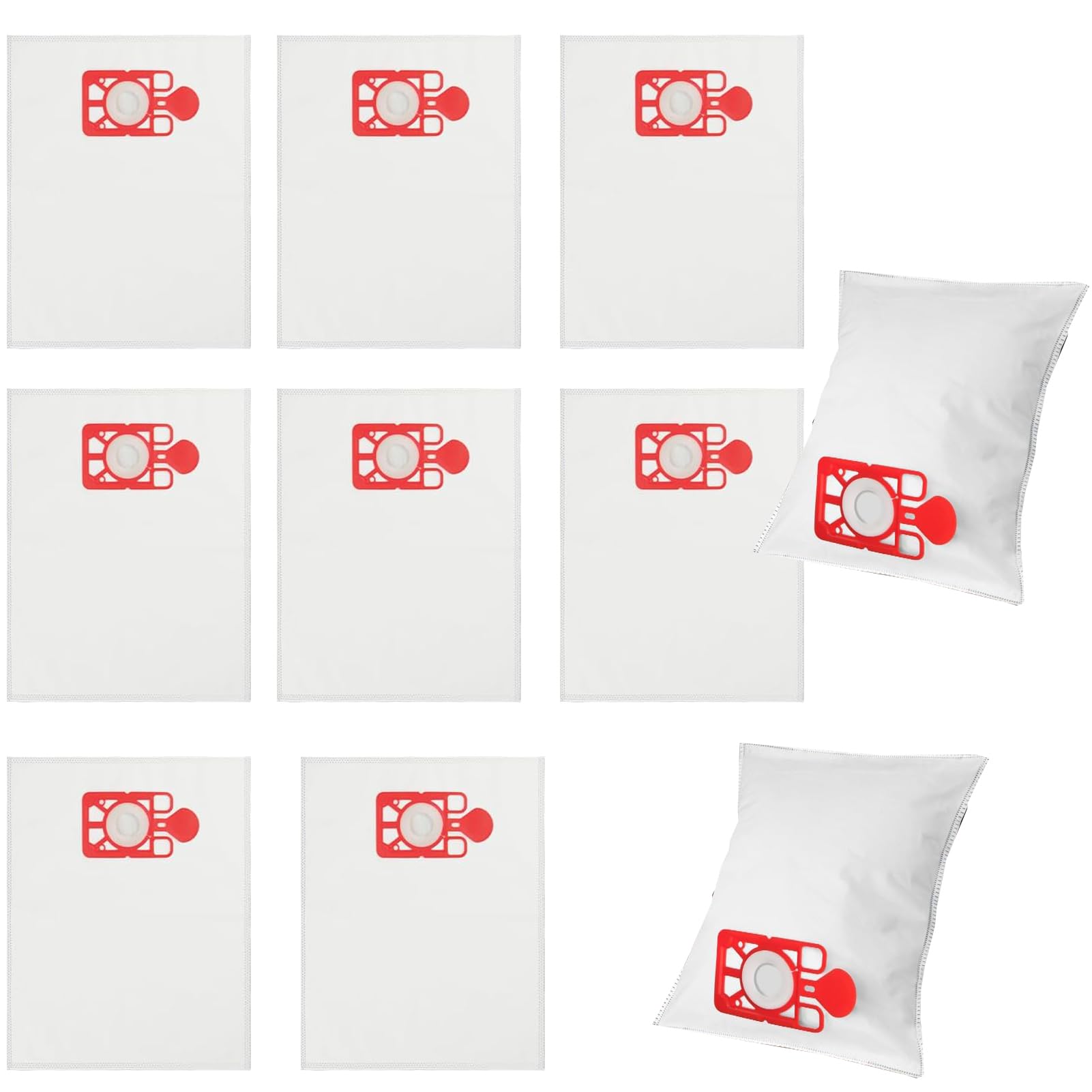 10 Pack Vacuum Bags NVM-2BH Compatible with Henry XL,3D Hoover Bag 5-Layer Filtration Microfibre Dust Bags for George,Charles,Henry XL,Edward Vacuum Cleaner