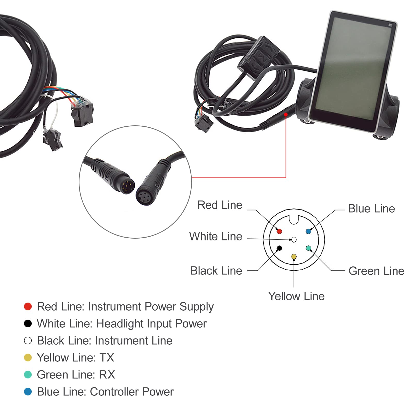 Regulador Patinete Electrico Controlador de motor de scooter eléctrico de aleación de aluminio controlador de motor inteligente sin escobillas + reemplazo de pantalla de instrumentos Controlador Del M