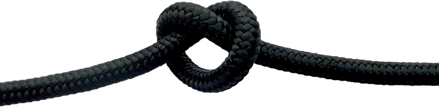 CBKnot Premium 1/4" Stiff Polyester Halter Cord Rope. Used by Elite Horse Trainers to Manufacture halters. Low Stretch, High Strength, USA Made. Variety of Colors. (Blue, 100 ft.)