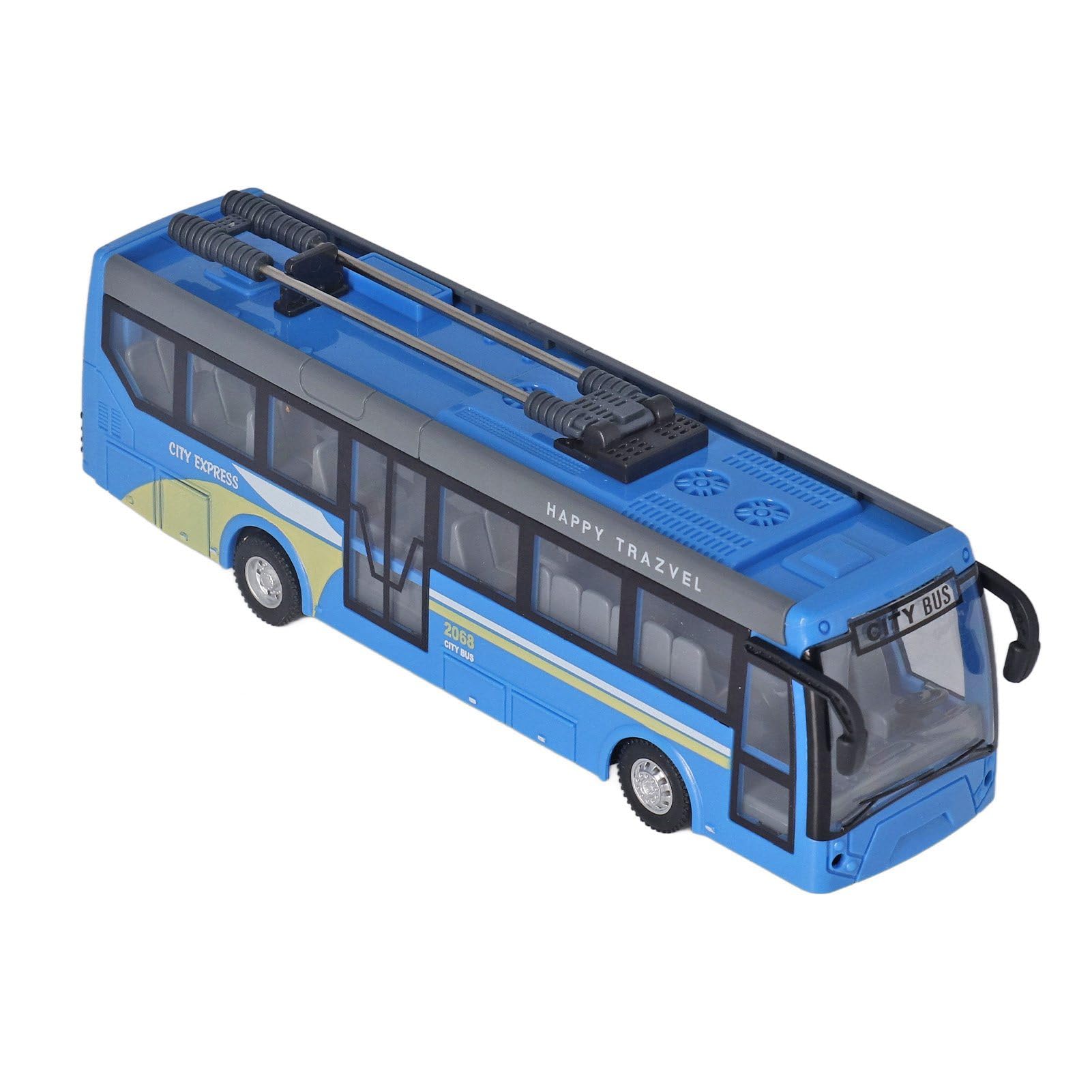 Bus Rc pour Enfants,Bus télécommandé, Bus radiocommandé Haute Simulation, Conduite multidirectionnelle, Bus Scolaire radiocommandé Rechargeable pour Enfants, Bleu