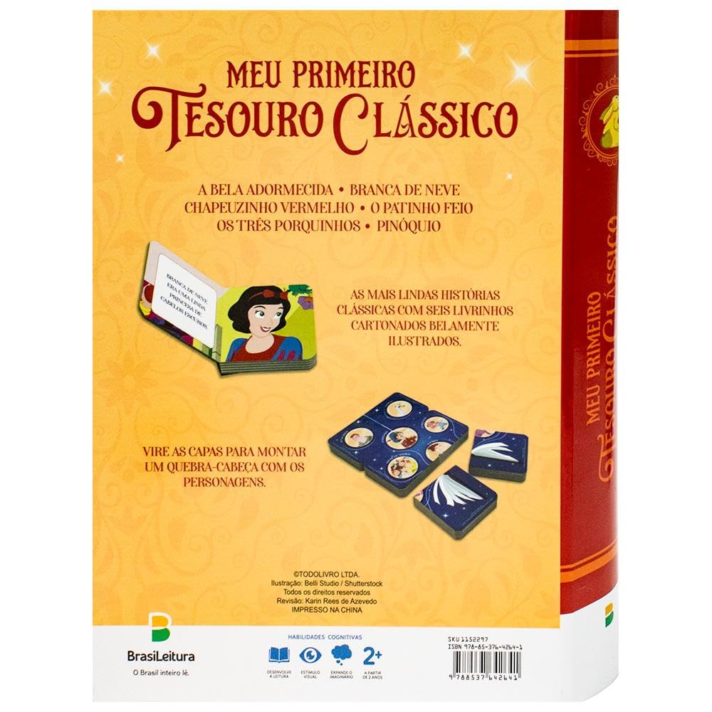 Meu Primeiro Tesouro Clássico - Box com 6 unidades.