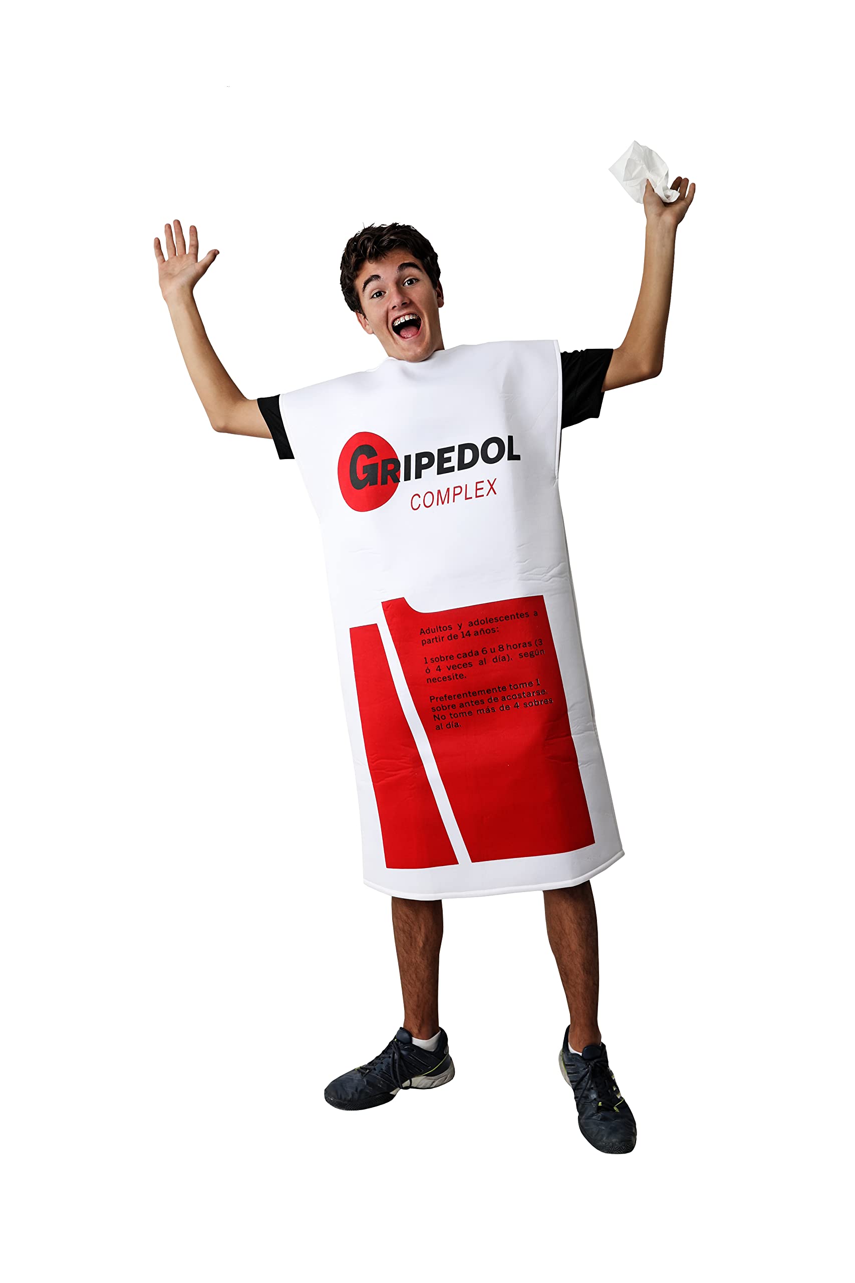 Costumizate! Disfraz de Gripedol para hombre o Mujer (disfraz unisex). Talla única con detalles en la imagen.