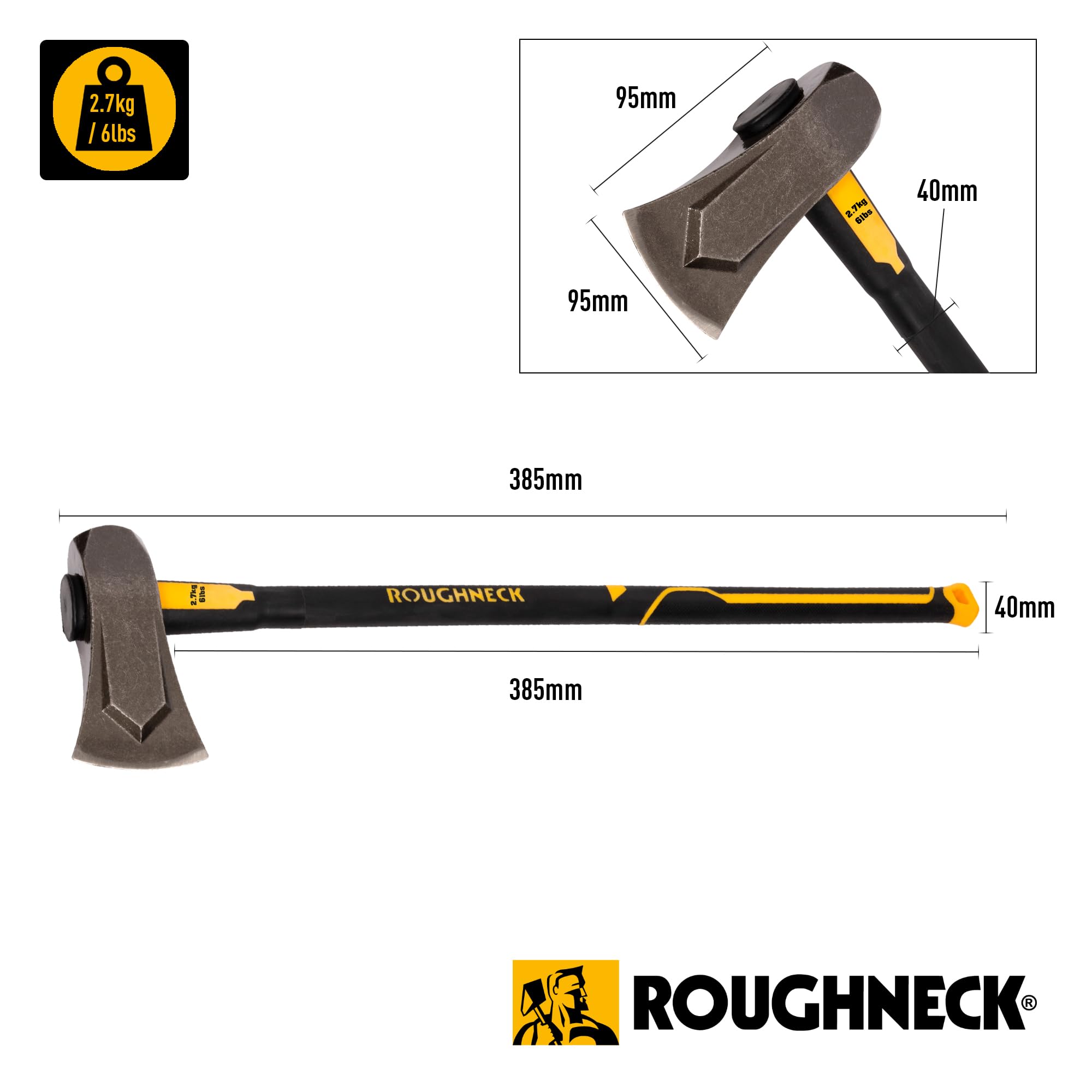 Roughneck Gorilla ROU65666 Anti-Verklemmungs-Spalthammer 2,7 kg