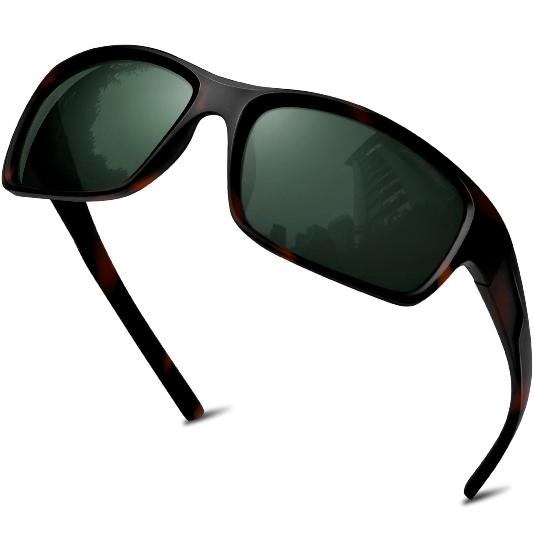 KANASTAL Sunglasses for Men Polarized Sunglasses UV400 Square Fashion Matte Frame Sun Glasses