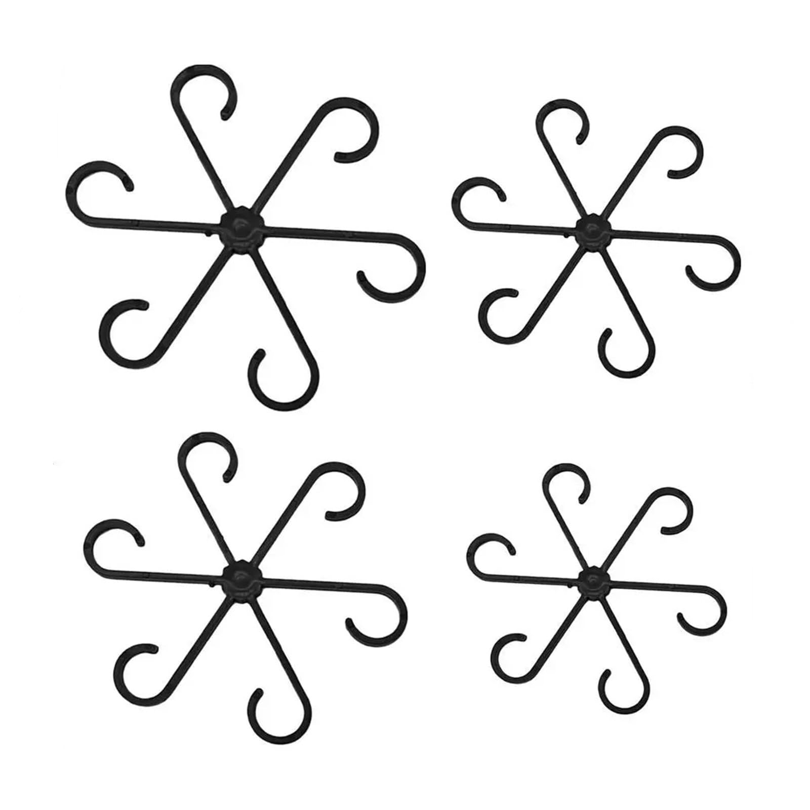 Kletterpflanzen-Stützclips, Blumenstiel-Sammlung, Befestigungsrahmen, Gartengeräte, Zweige für Tomaten, Kletterpflanzen, Schwarz, 80 Stück, 320 Stück