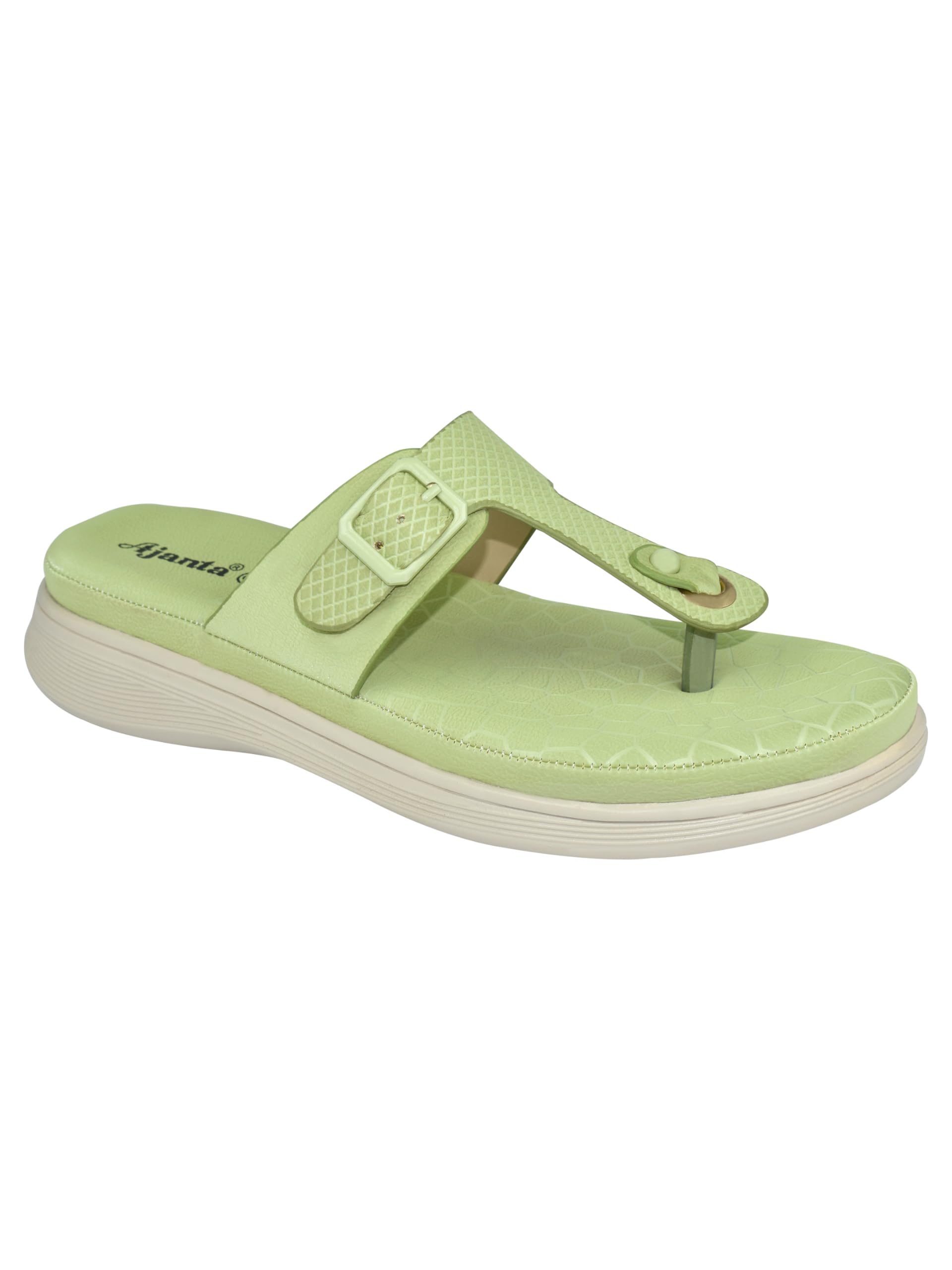 AJANTA Women Olive Flat Sandal EL1001 (B0CJMFS2WJ) Amazon Price History, Amazon Price Tracker