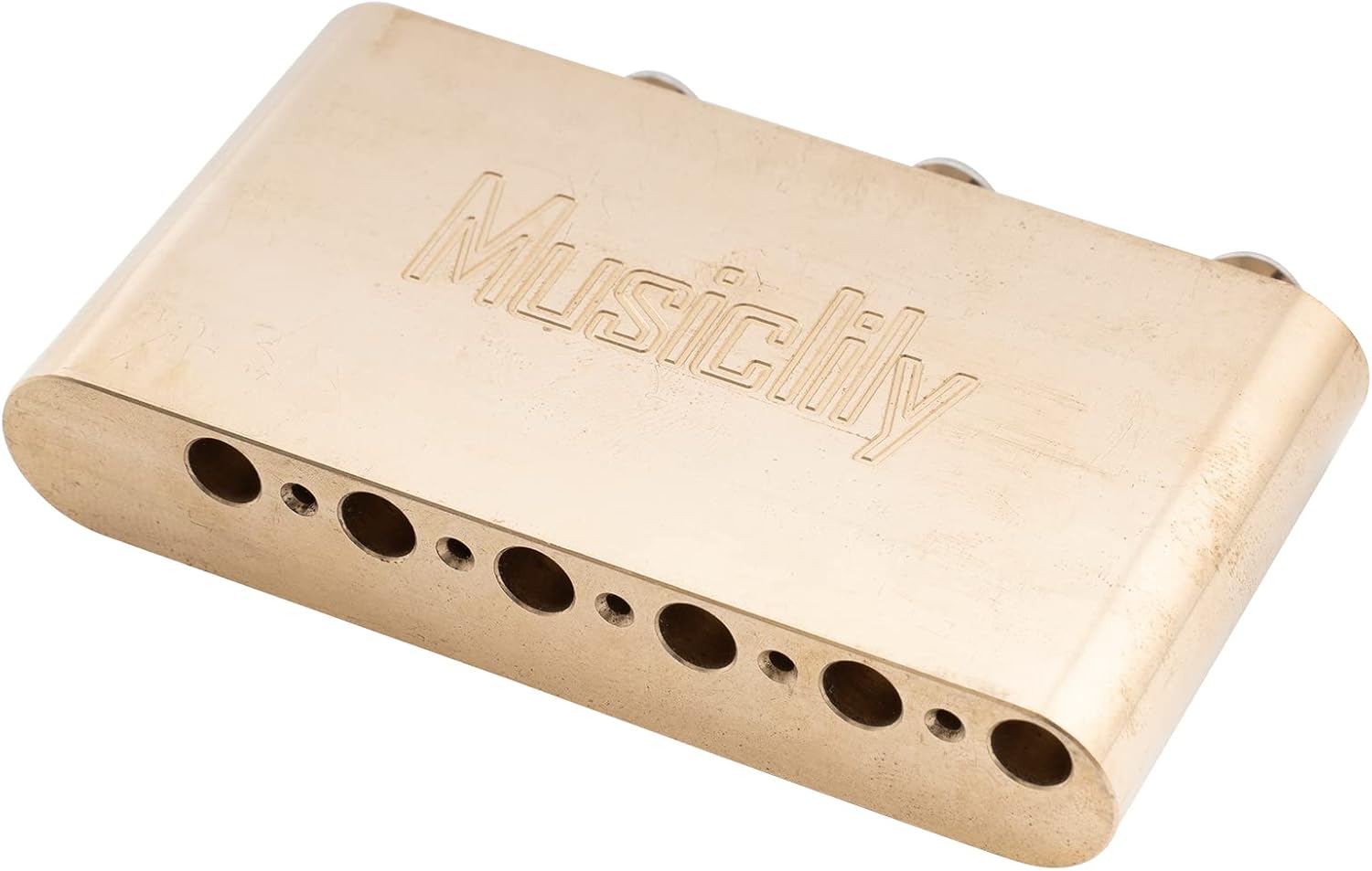Musiclily Ultra 52.5mm Full Brass 40mm Tremolo Block for Strat Style Electric Guitar Wilkinson M Series Bridge - Image 5