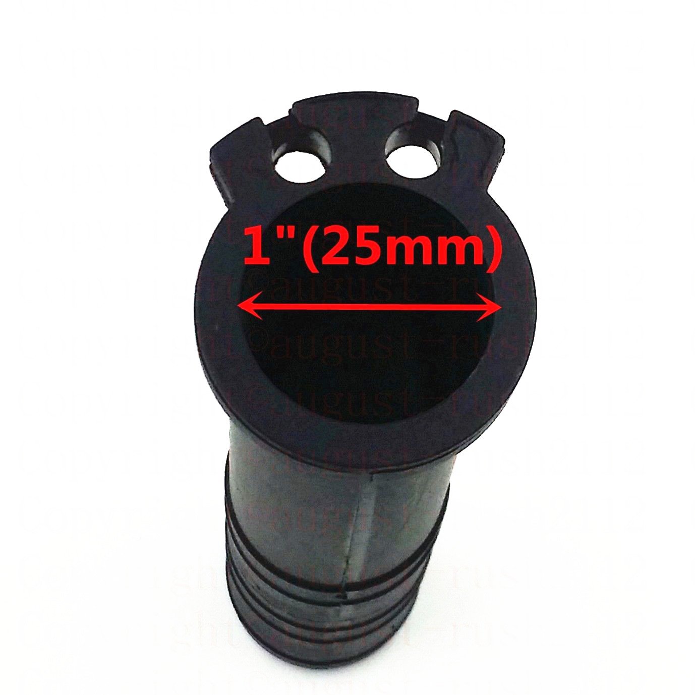 1 25mm Handlebar Grip Throttle Sleeve Tube - Dual Cable Motorcycle Custom Part, Black Finish, Right Side